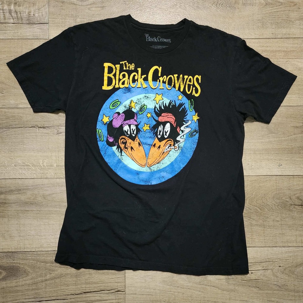 The Black Crowes Band Graphic T-Shirt Mens XL Black Rock Music Tour Tee 2023